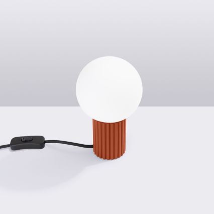 Lampa stołowa HALO 1xG9/8W/230V śr. 12 cm pomarańczowa