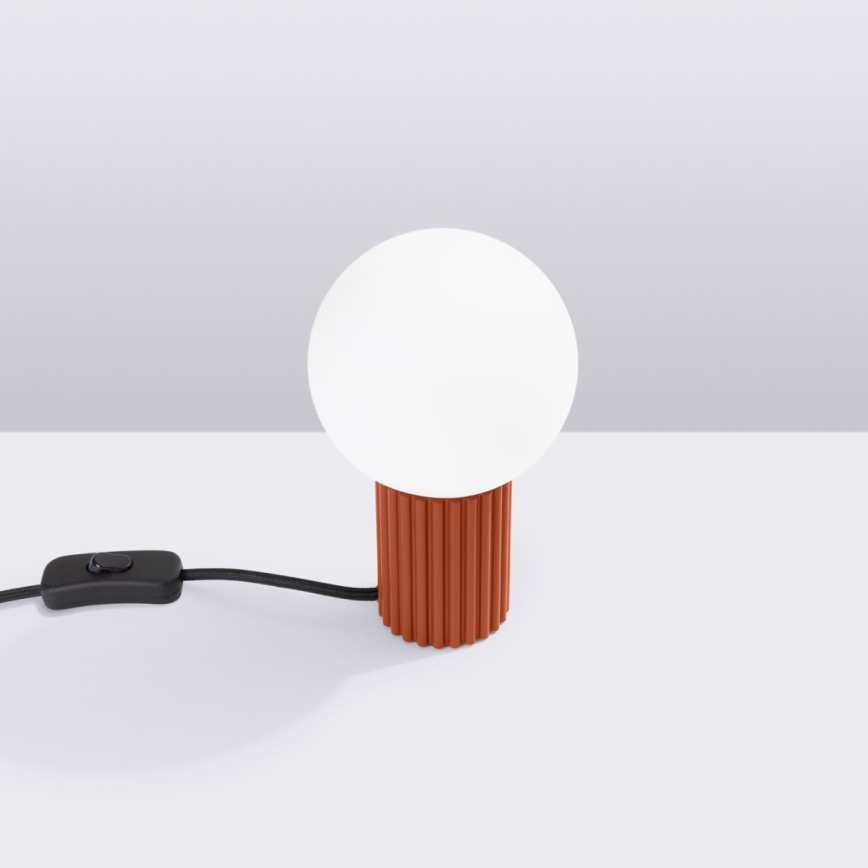 Lampa stołowa HALO 1xG9/8W/230V śr. 12 cm pomarańczowa