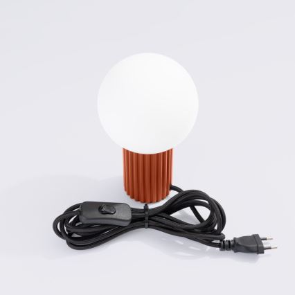 Lampa stołowa HALO 1xG9/8W/230V śr. 12 cm pomarańczowa