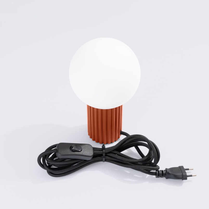 Lampa stołowa HALO 1xG9/8W/230V śr. 12 cm pomarańczowa