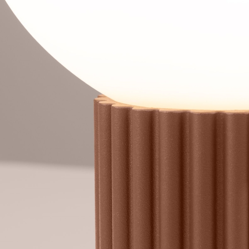 Lampa stołowa HALO 1xG9/8W/230V śr. 12 cm brązowa