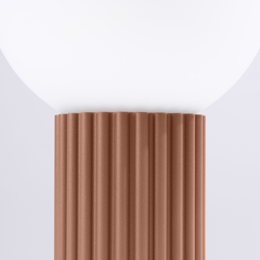 Lampa stołowa HALO 1xG9/8W/230V śr. 12 cm brązowa