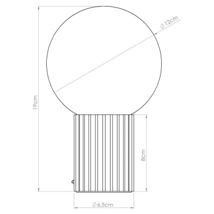 Lampa stołowa HALO 1xG9/8W/230V śr. 12 cm niebieska