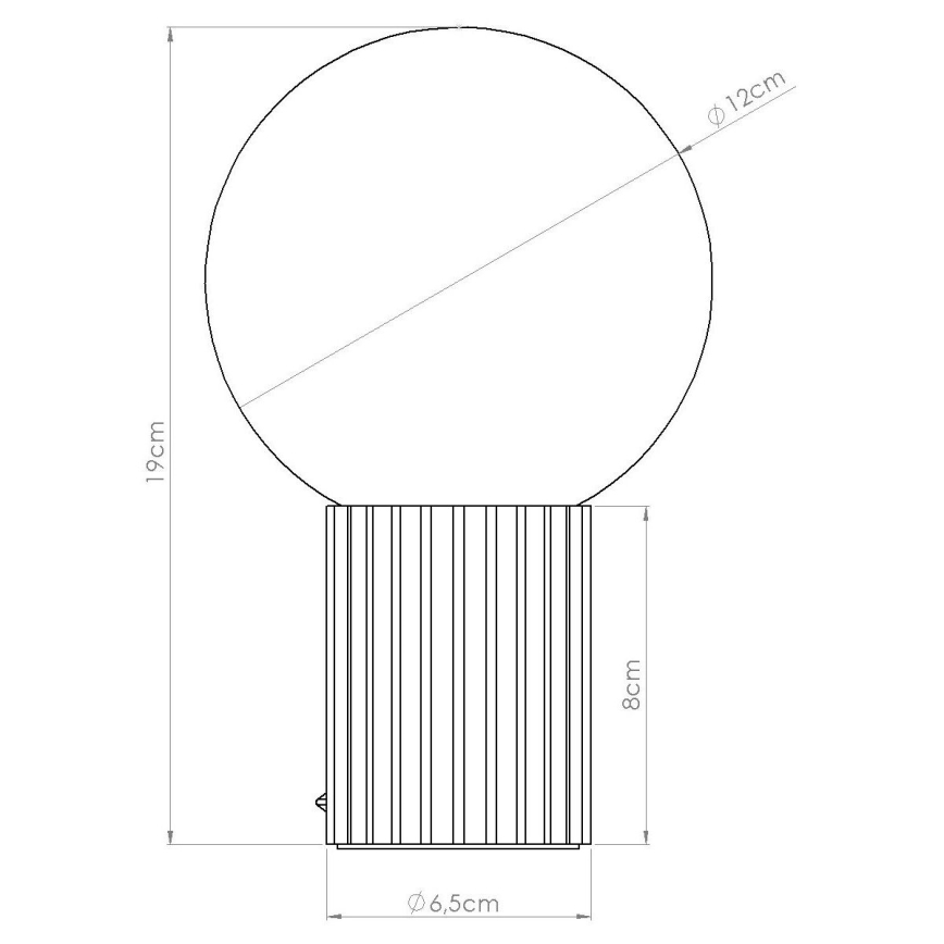 Lampa stołowa HALO 1xG9/8W/230V śr. 12 cm niebieska