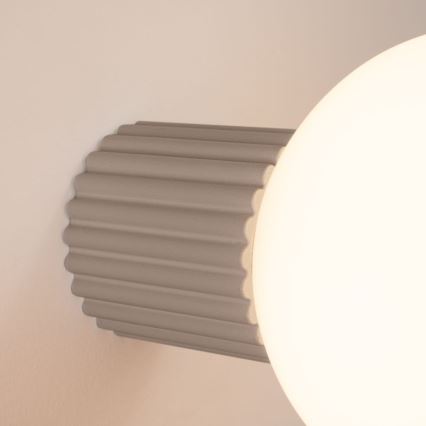 Kinkiet łazienkowy HALO 1xG9/8W/230V śr. 12 cm IP44 beżowy