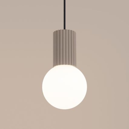 Żyrandol na lince HALO 1xG9/8W/230V śr. 12 cm beżowy
