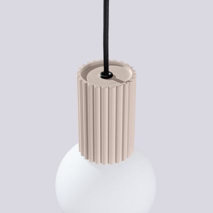 Żyrandol na lince HALO 1xG9/8W/230V śr. 12 cm beżowy