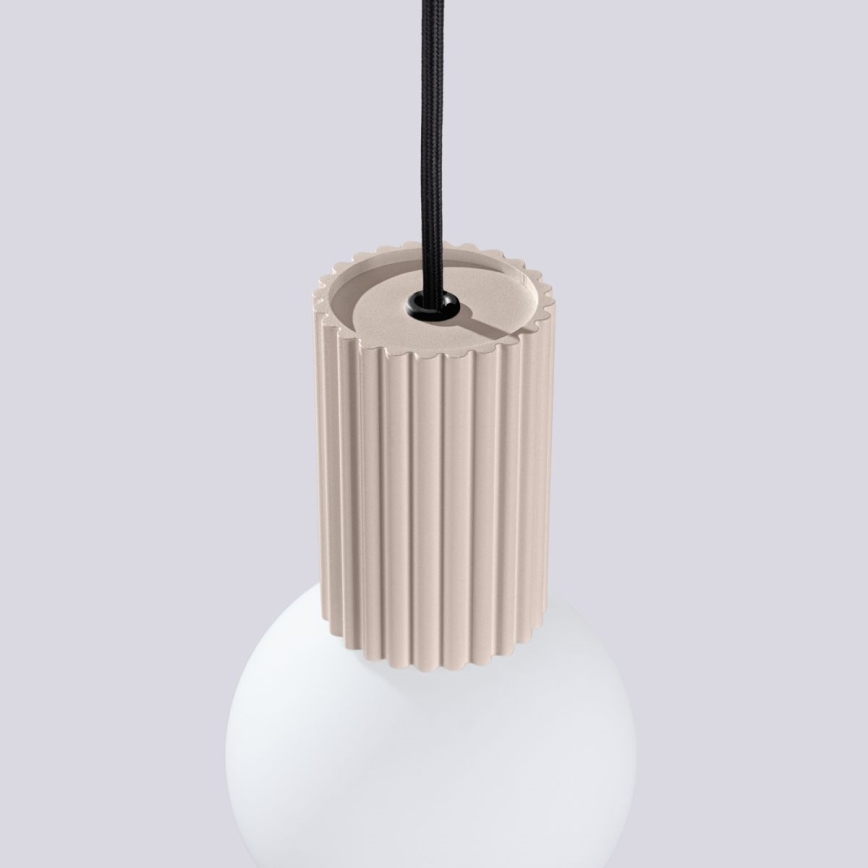 Żyrandol na lince HALO 1xG9/8W/230V śr. 12 cm beżowy