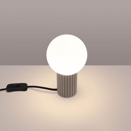 Lampa stołowa HALO 1xG9/8W/230V śr. 12 cm beżowa