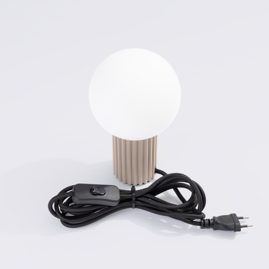Lampa stołowa HALO 1xG9/8W/230V śr. 12 cm beżowa