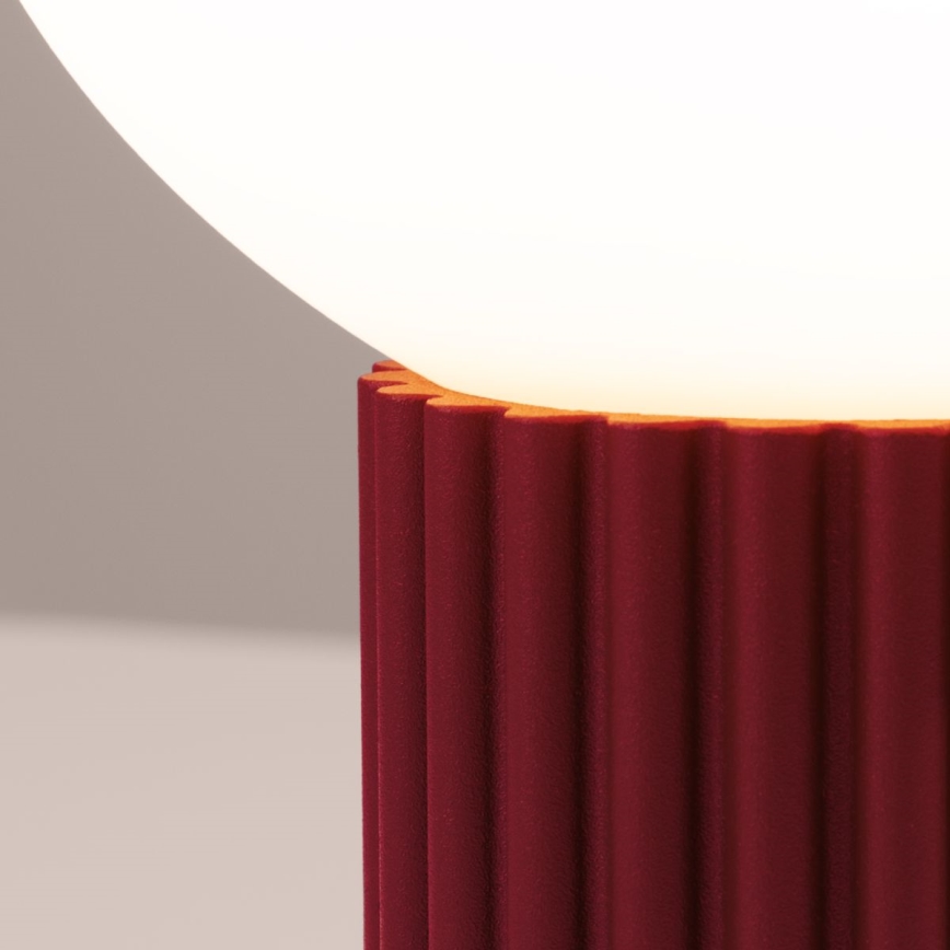 Lampa stołowa HALO 1xG9/8W/230V śr. 12 cm czerwona