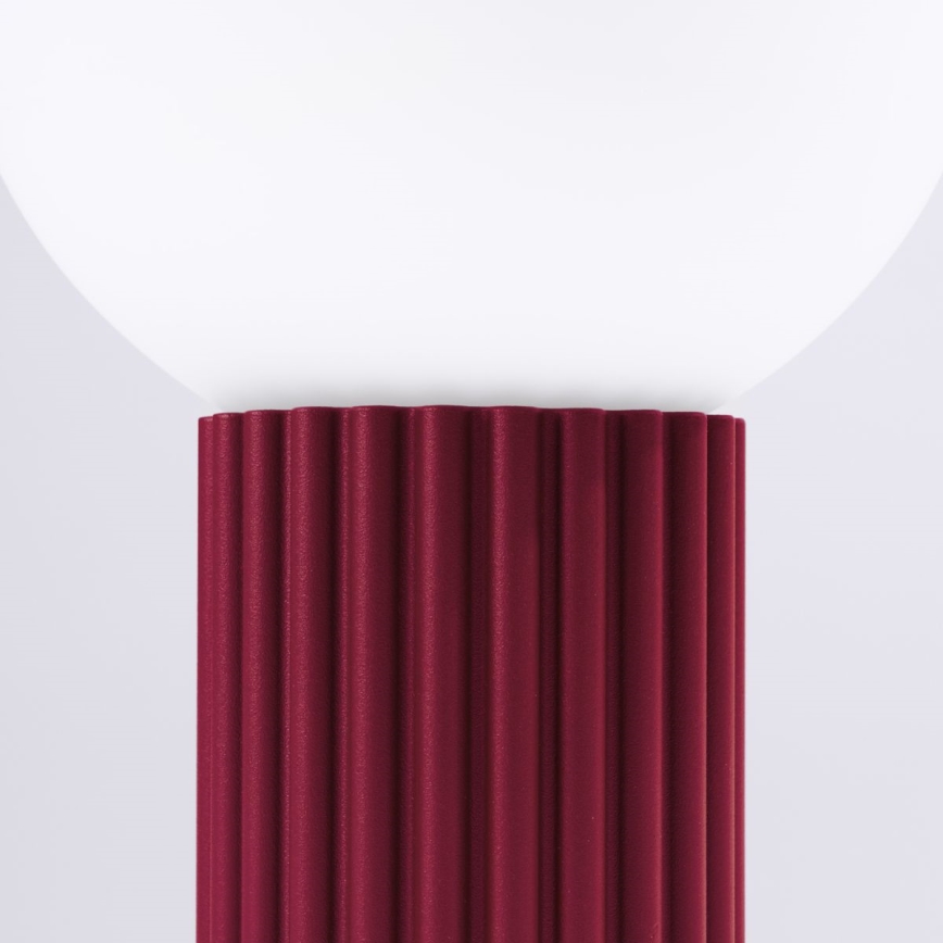 Lampa stołowa HALO 1xG9/8W/230V śr. 12 cm czerwona