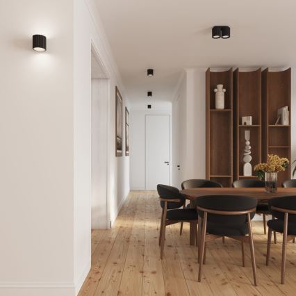 Oprawa punktowa AURA 1xGU10/10W/230V 10 cm czarna