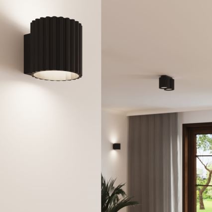 Oprawa punktowa AURA 2xGU10/10W/230V czarna