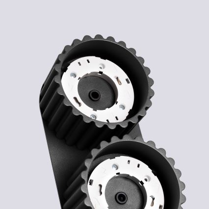Oprawa punktowa AURA 2xGX53/10W/230V czarna