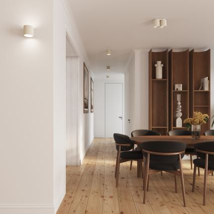 Oprawa punktowa AURA 1xGU10/10W/230V 10 cm kremowa