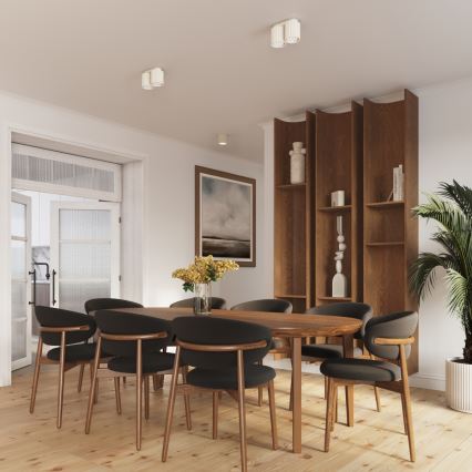 Oprawa punktowa AURA 1xGU10/10W/230V 10 cm kremowa