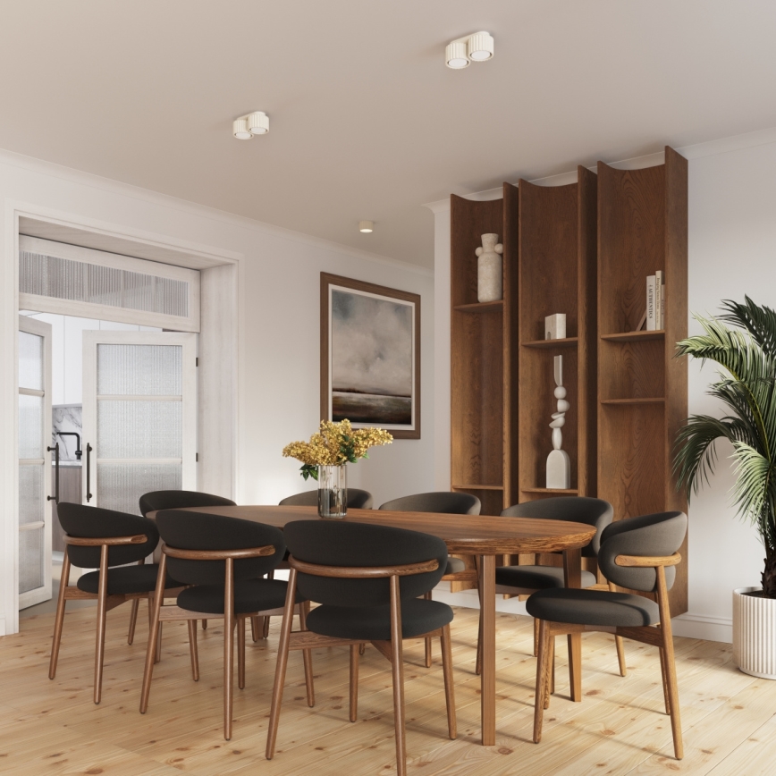 Oprawa punktowa AURA 1xGX53/10W/230V, 6 cm, kremowa