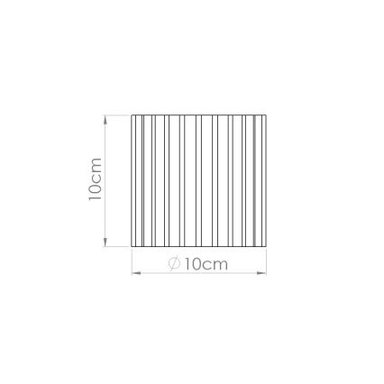 Oprawa punktowa AURA 1xGU10/10W/230V śr. 10 cm zielona