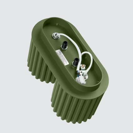 Oprawa punktowa AURA 2xGU10/10W/230V zielona