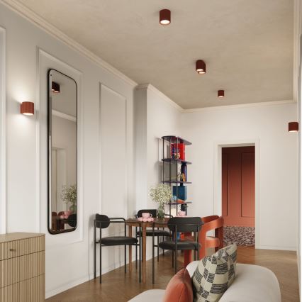 Oprawa punktowa AURA 1xGU10/10W/230V 10 cm pomarańczowa