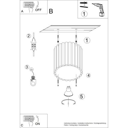 Oprawa punktowa AURA 1xGU10/10W/230V 10 cm pomarańczowa