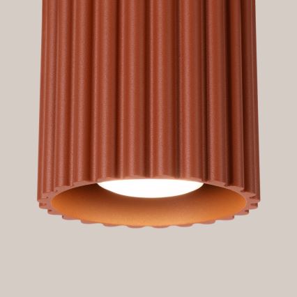 Oprawa punktowa AURA 1xGU10/10W/230V śr. 10 cm pomarańczowa