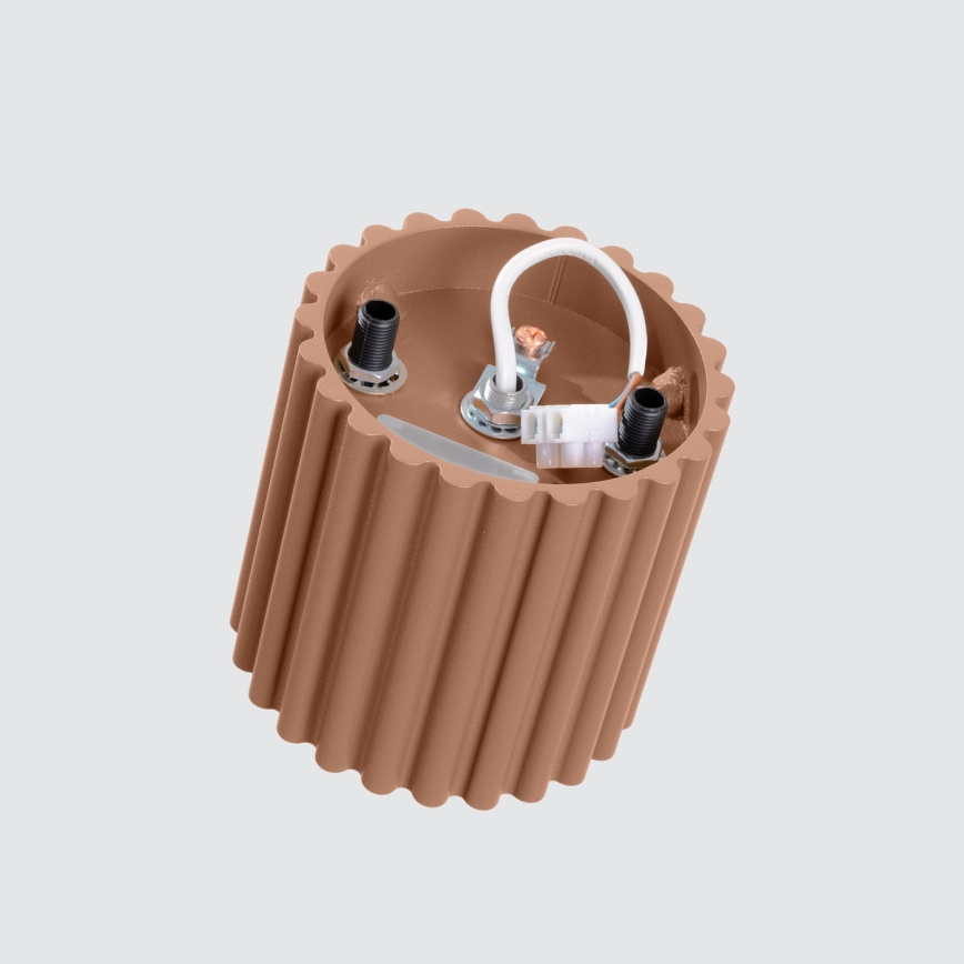 Oprawa punktowa AURA 1xGU10/10W/230V śr. 10 cm brązowa