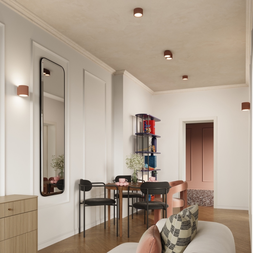 Oprawa punktowa AURA 1xGX53/10W/230V 6 cm brązowa