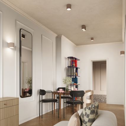 Oprawa punktowa AURA 1xGU10/10W/230V, 10 cm, kolor taupe