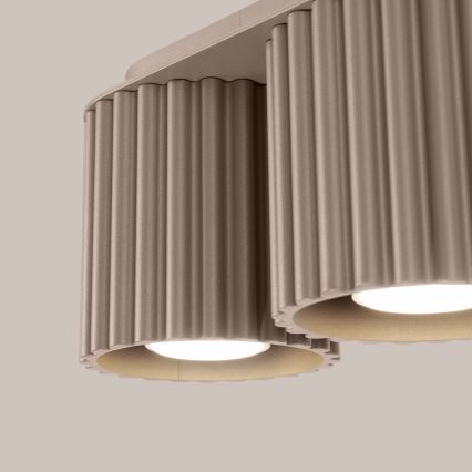 Oprawa punktowa AURA 2xGU10/10W/230V taupe