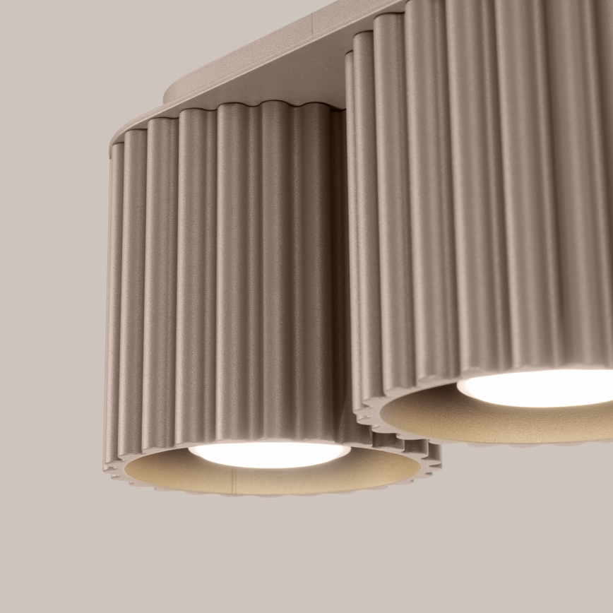 Oprawa punktowa AURA 2xGU10/10W/230V taupe