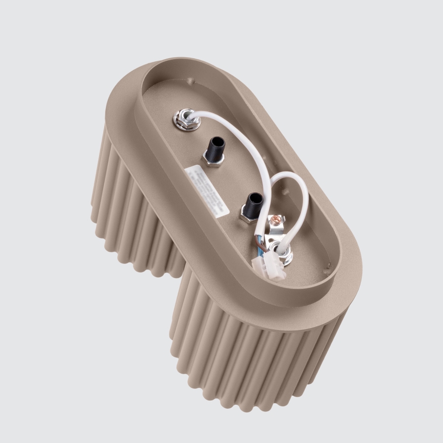 Oprawa punktowa AURA 2xGU10/10W/230V taupe