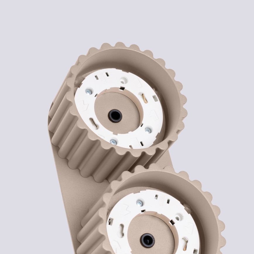 Oprawa punktowa AURA 2xGX53/10W/230V taupe