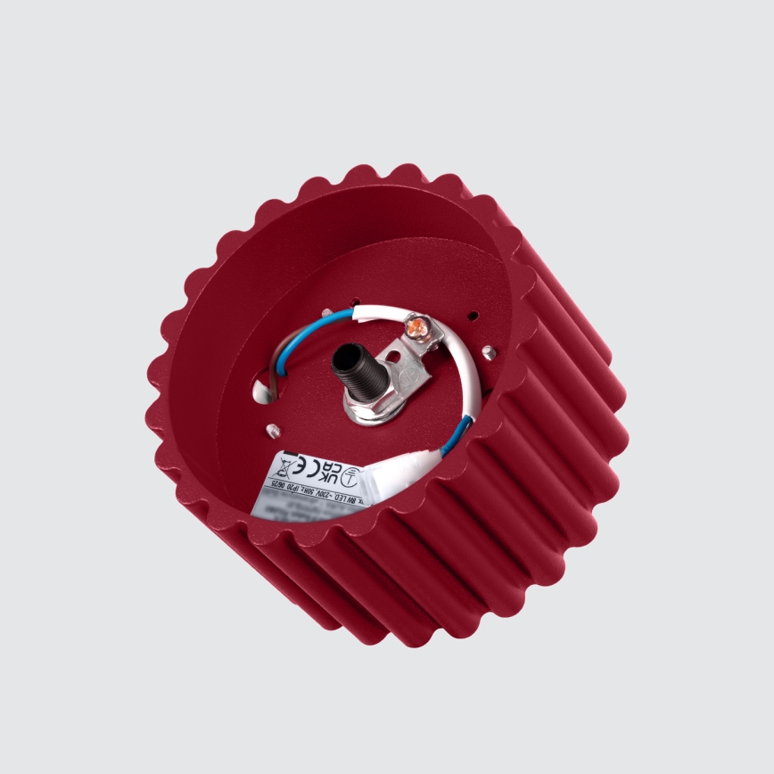 Oprawa punktowa AURA 1xGX53/10W/230V śr. 10 cm czerwona