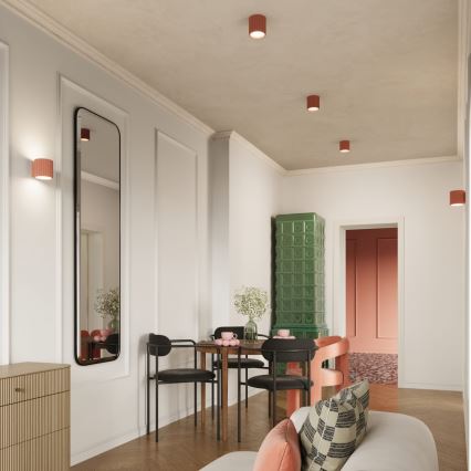 Oprawa punktowa AURA 1xGU10/10W/230V 10 cm różowa