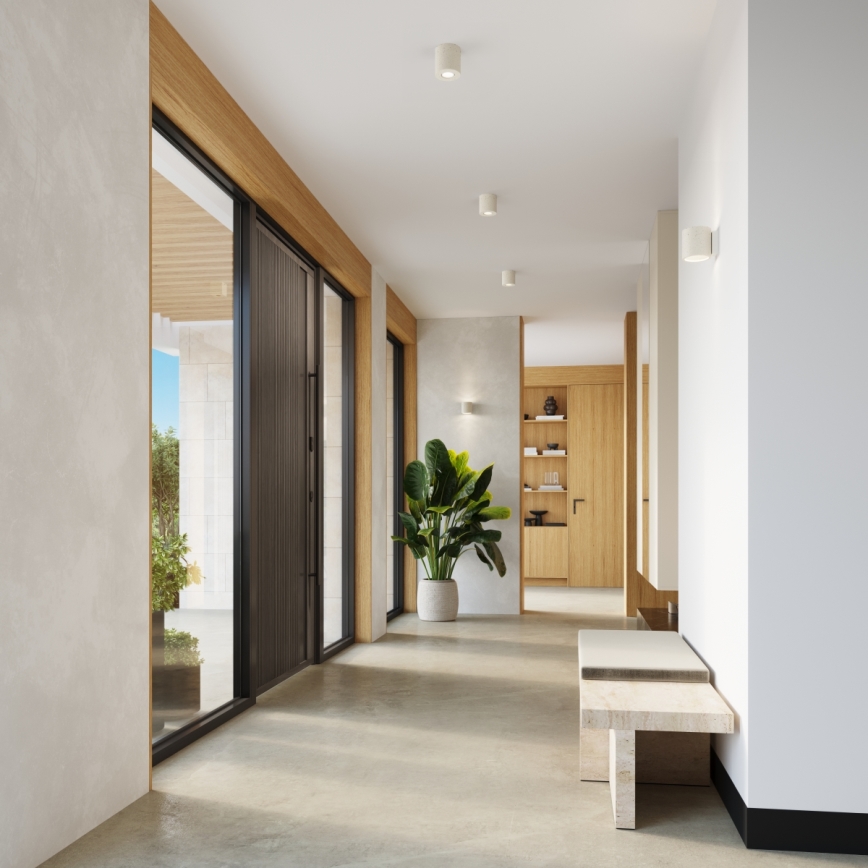 Kinkiet punktowy ORBIS 1xG9/8W/230V beton/kremowy