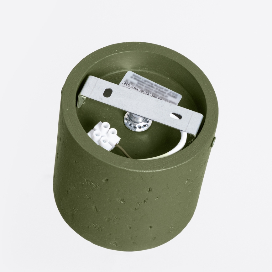 Oprawa punktowa ORBIS 1xGU10/10W/230V beton/zielony