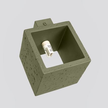 Kinkiet punktowy QUAD 1xG9/8W/230V beton/zielony