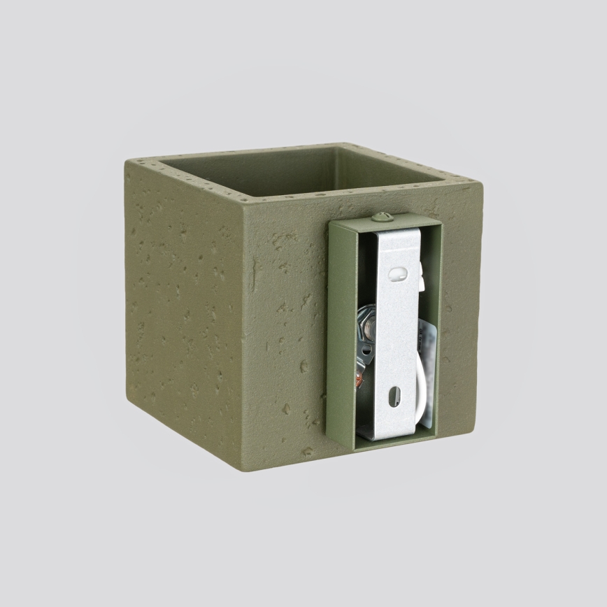 Kinkiet punktowy QUAD 1xG9/8W/230V beton/zielony