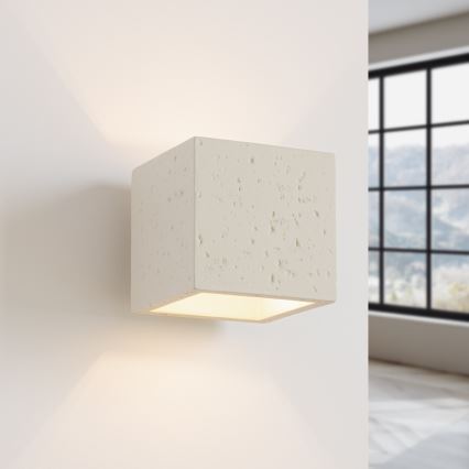 Kinkiet punktowy QUAD 1xG9/8W/230V beton/kremowy