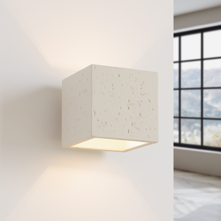 Kinkiet punktowy QUAD 1xG9/8W/230V beton/kremowy