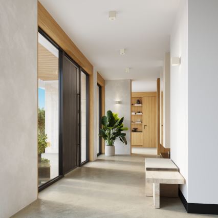 Kinkiet punktowy QUAD 1xG9/8W/230V beton/kremowy