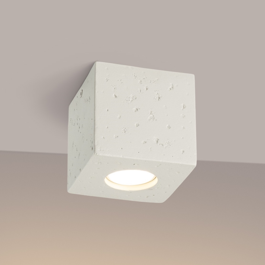 Oprawa punktowa QUAD 1xGU10/10W/230V beton/kremowa
