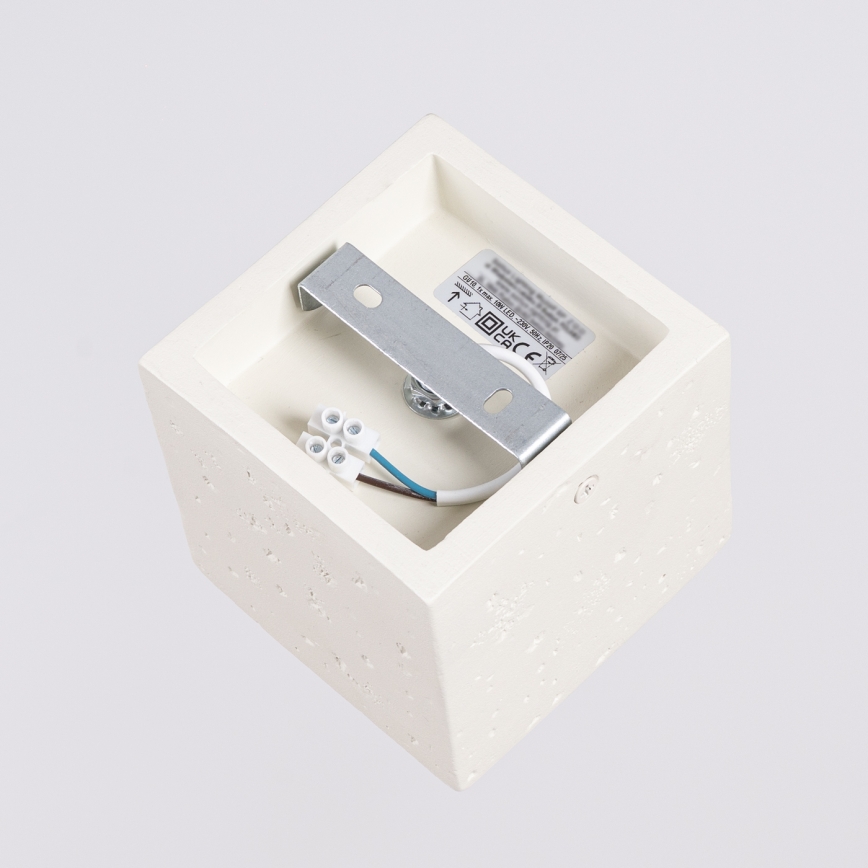 Oprawa punktowa QUAD 1xGU10/10W/230V beton/kremowa