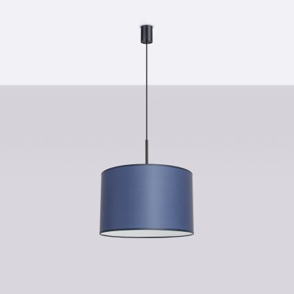 Lampa wisząca na przewodzie NEVIA 1xE27/15W/230V średnica 40 cm niebieska