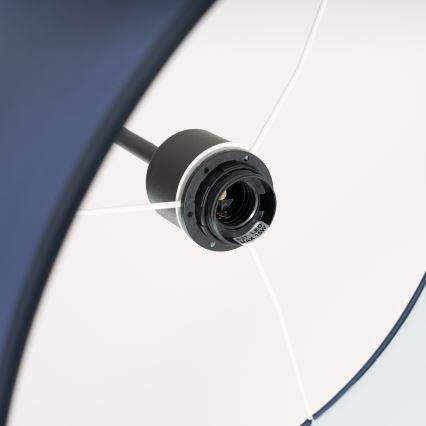 Lampa wisząca na przewodzie NEVIA 1xE27/15W/230V średnica 40 cm niebieska