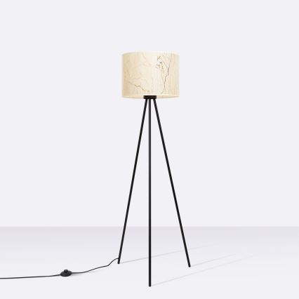 Lampa stojąca NEVIA 1xE27/15W/230V beżowa/dekor marmuru