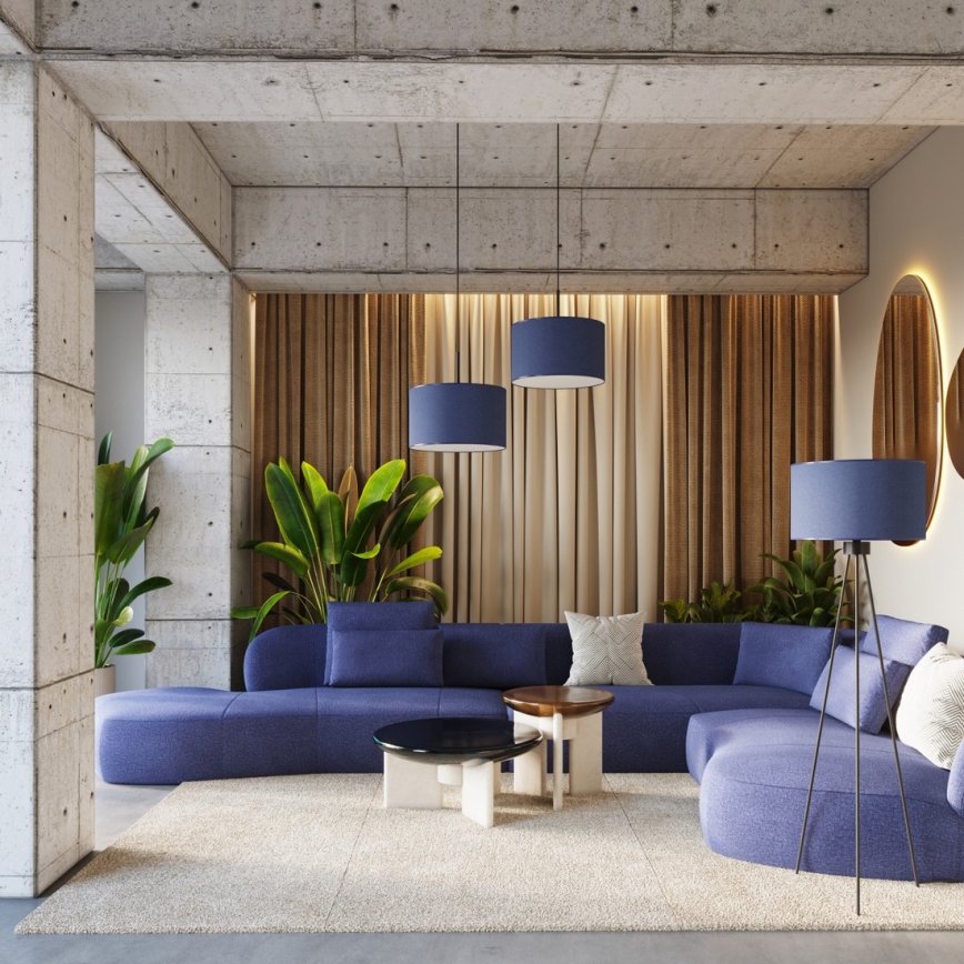 Lampa stojąca NEVIA 1xE27/15W/230V niebieska