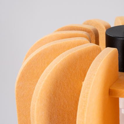 Lampa wisząca na lince MULA 1xE27/15W/230V śr. 27 cm żółta